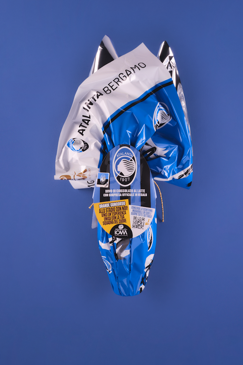 Uovo di Pasqua Atalanta Ufficiale ICAM | Cioccolato al Latte 180g