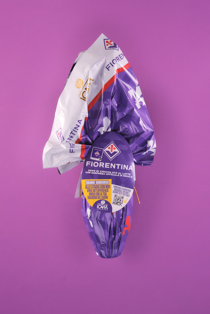 Uovo di Pasqua Fiorentina Ufficiale ICAM | Cioccolato al Latte 180g