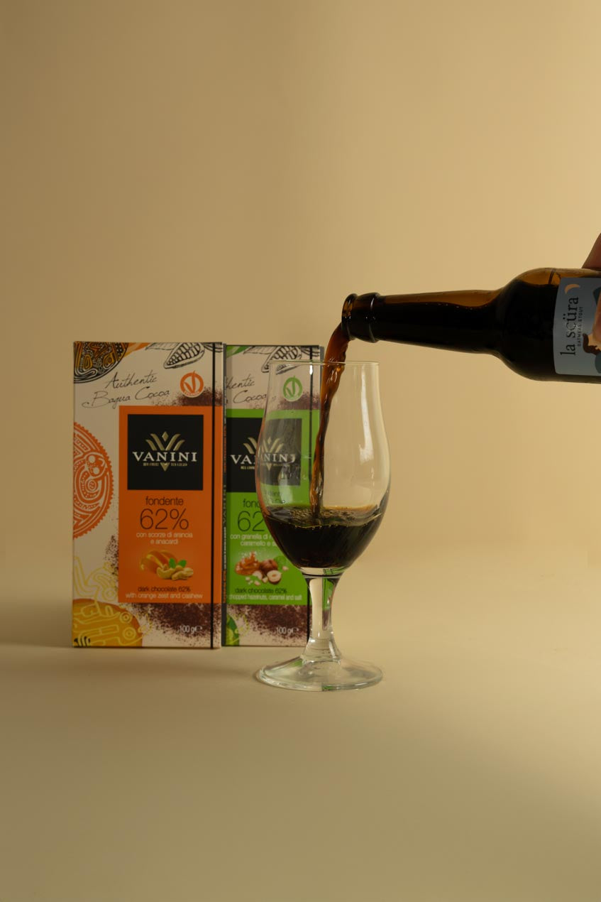 Birra La Scura con Tavolette Vanini Monorigine Perù