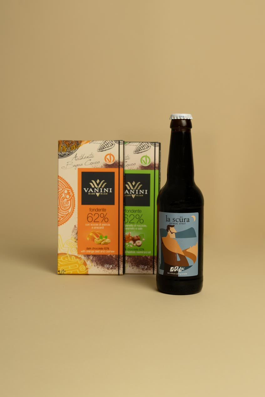 Birra La Scura con Tavolette Vanini Monorigine Perù
