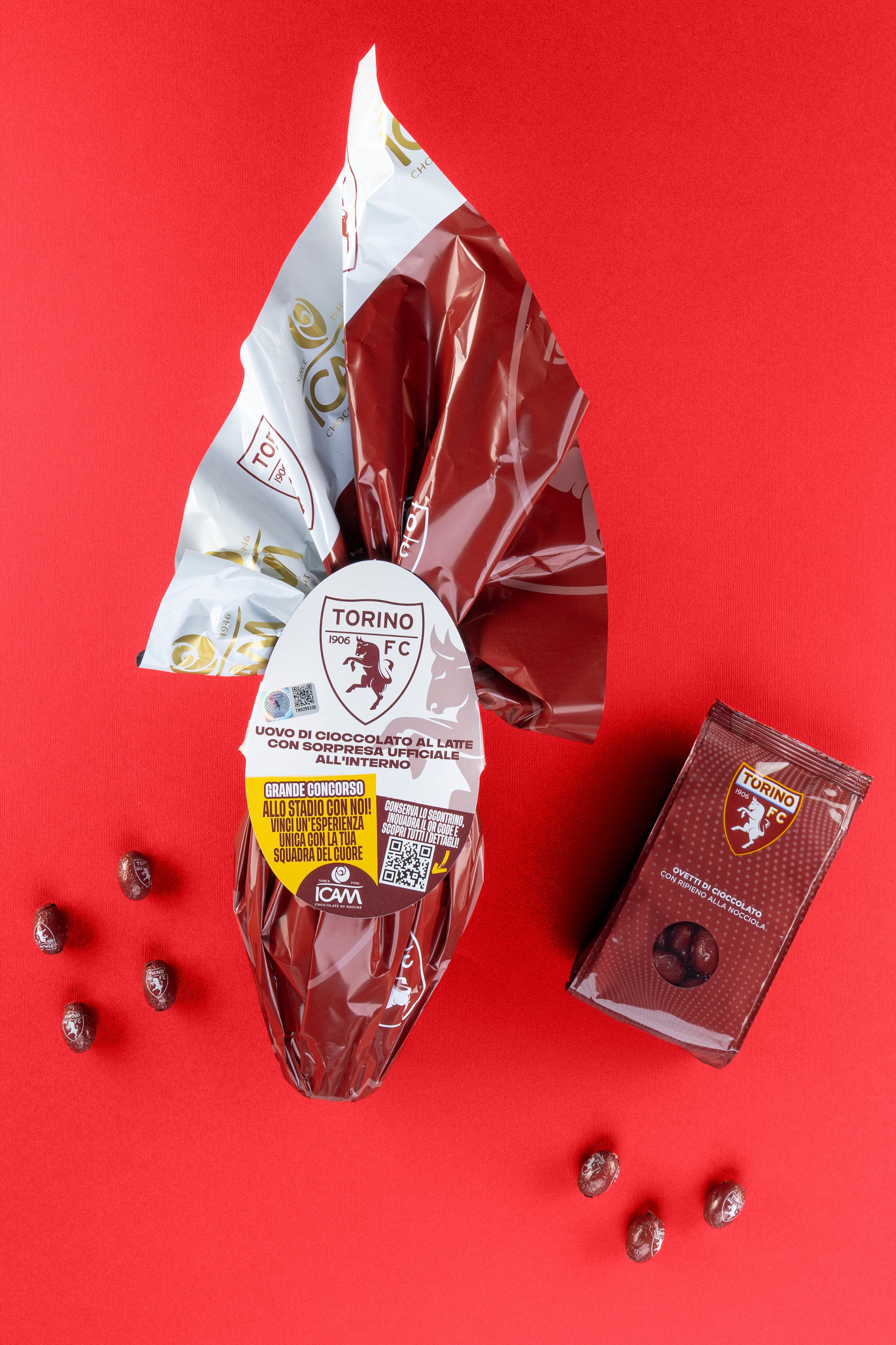 Kit Uovo e Ovetti Torino FC ICAM | Cioccolato al Latte Pasqua Ufficiale