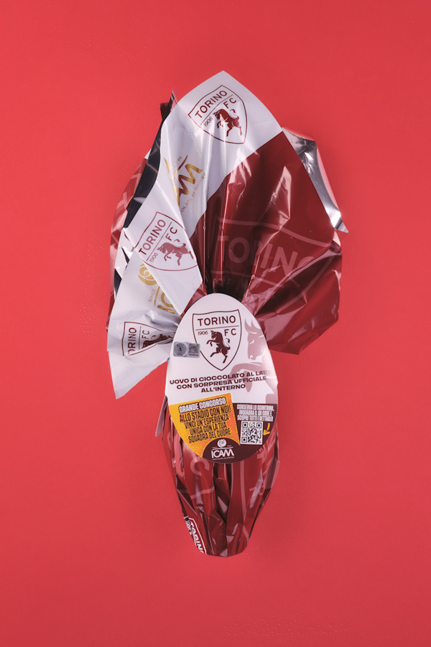 Uovo di Pasqua Torino FC Ufficiale ICAM | Cioccolato al Latte 180g