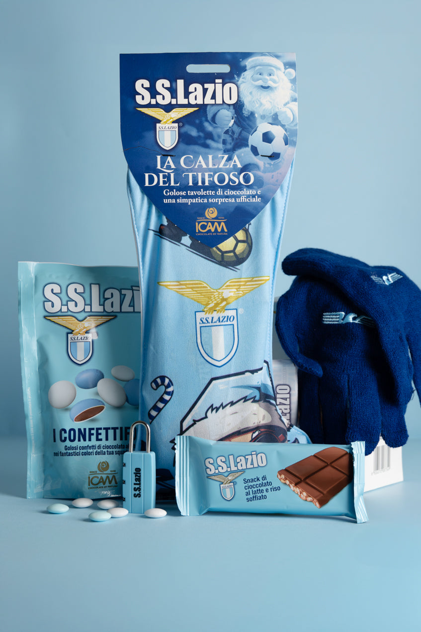 Il Kit del Tifoso Bianco Celeste: Guanti, Confetti e Calza della Befana Lazio