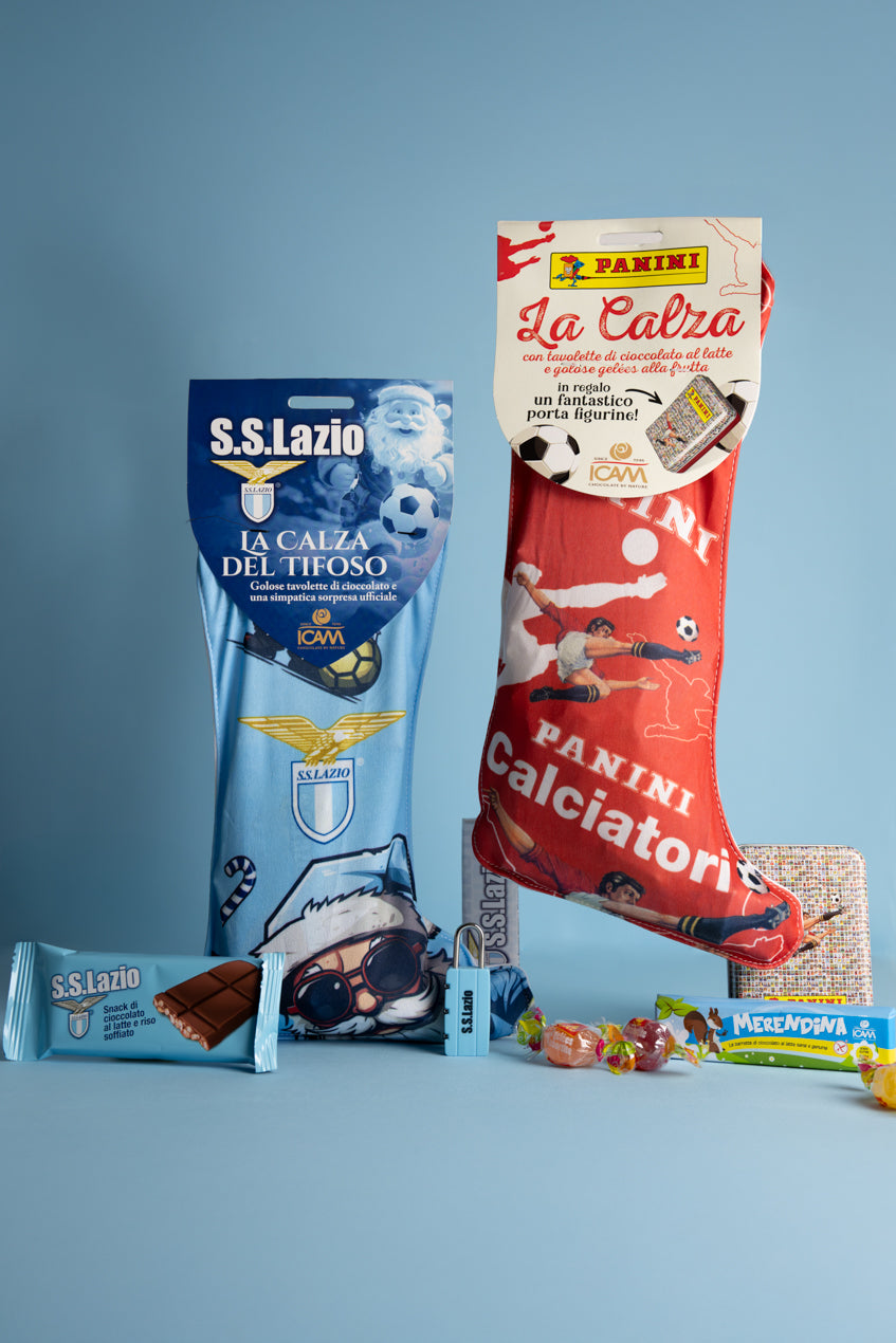 Kit Calza Panini e Squadra S.S. Lazio Calcio