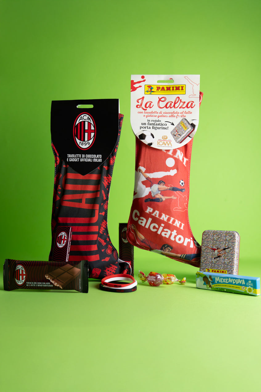 Kit Calza Panini e Squadra AC Milan Calcio