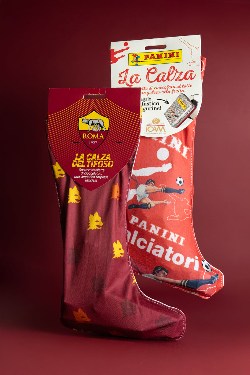 Kit Calza Panini e Squadra AS Roma Calcio