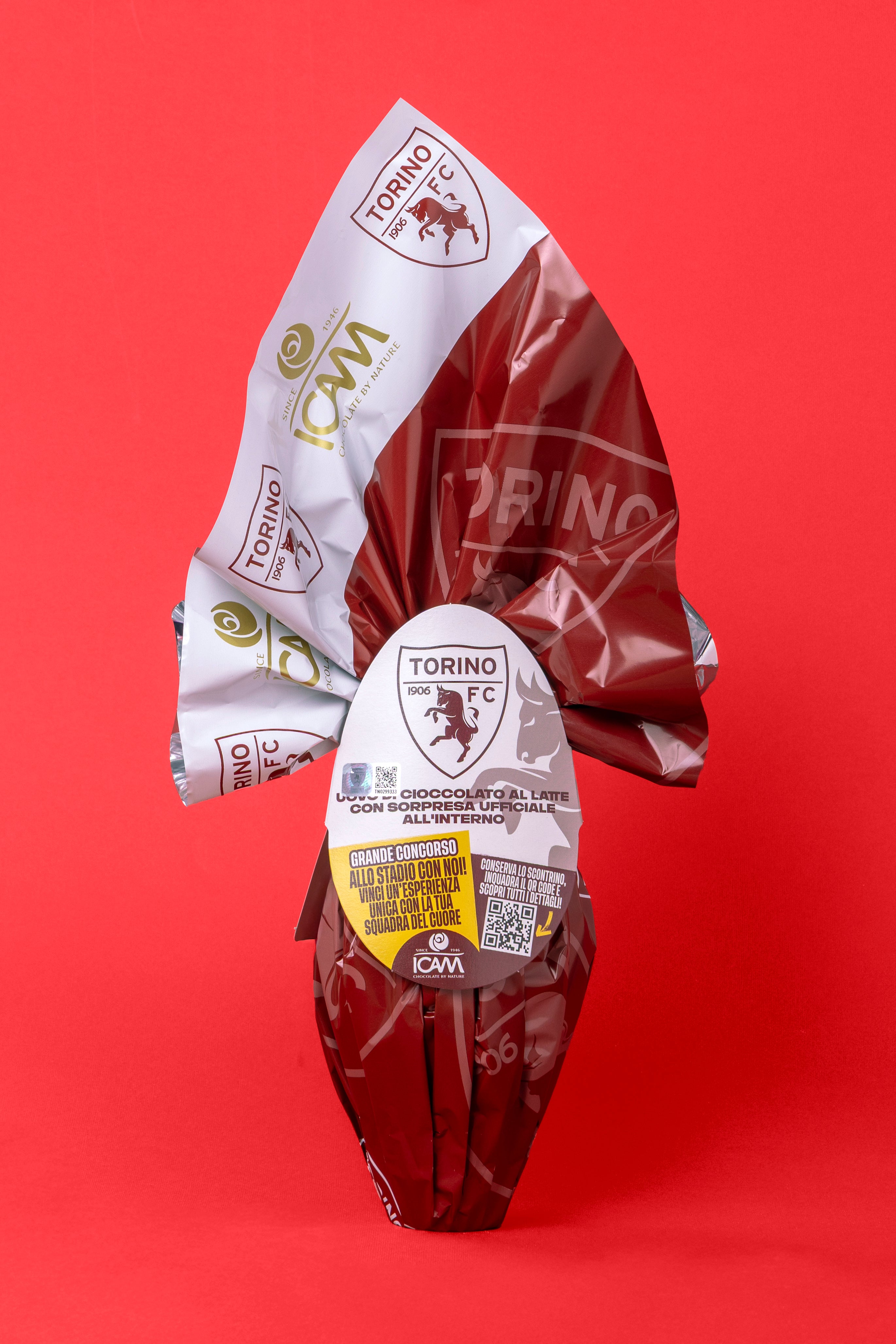 Uovo di Pasqua Torino FC Ufficiale ICAM | Cioccolato al Latte 180g