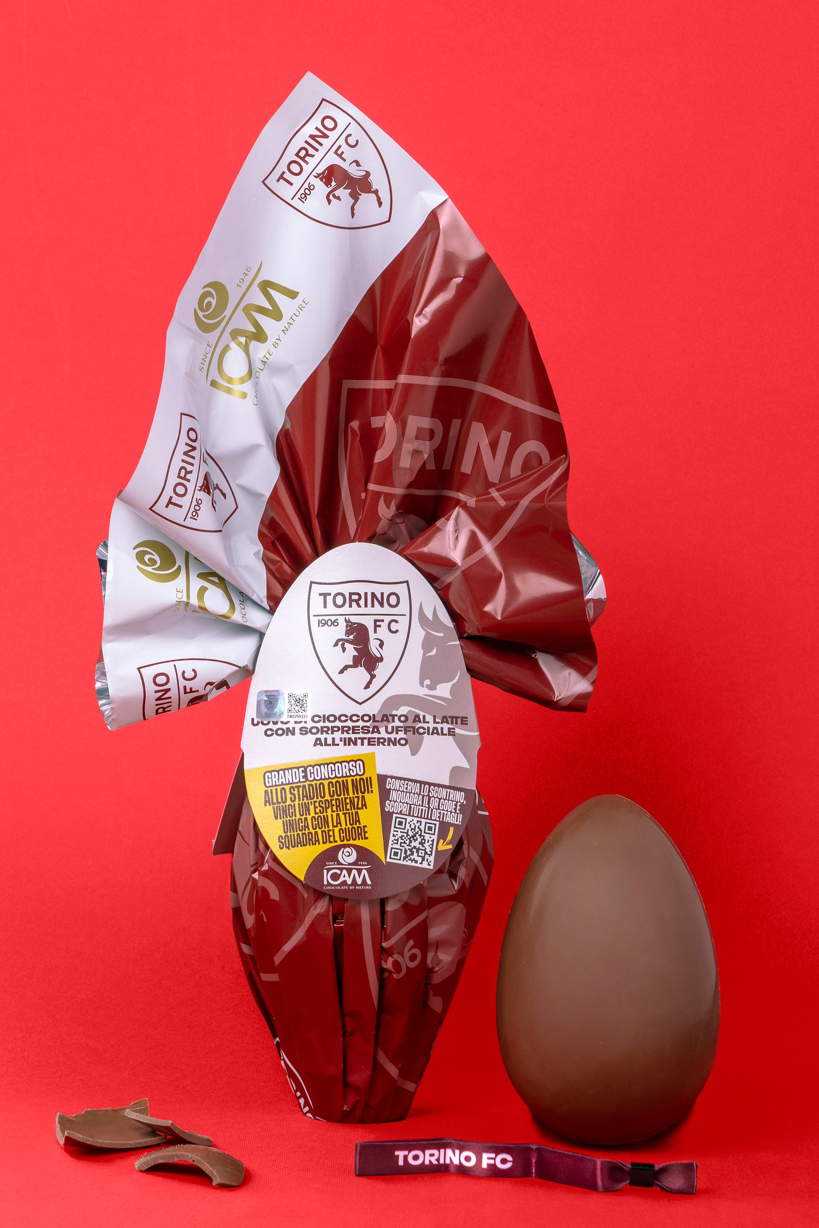 Uovo di Pasqua Torino FC Ufficiale ICAM | Cioccolato al Latte 180g