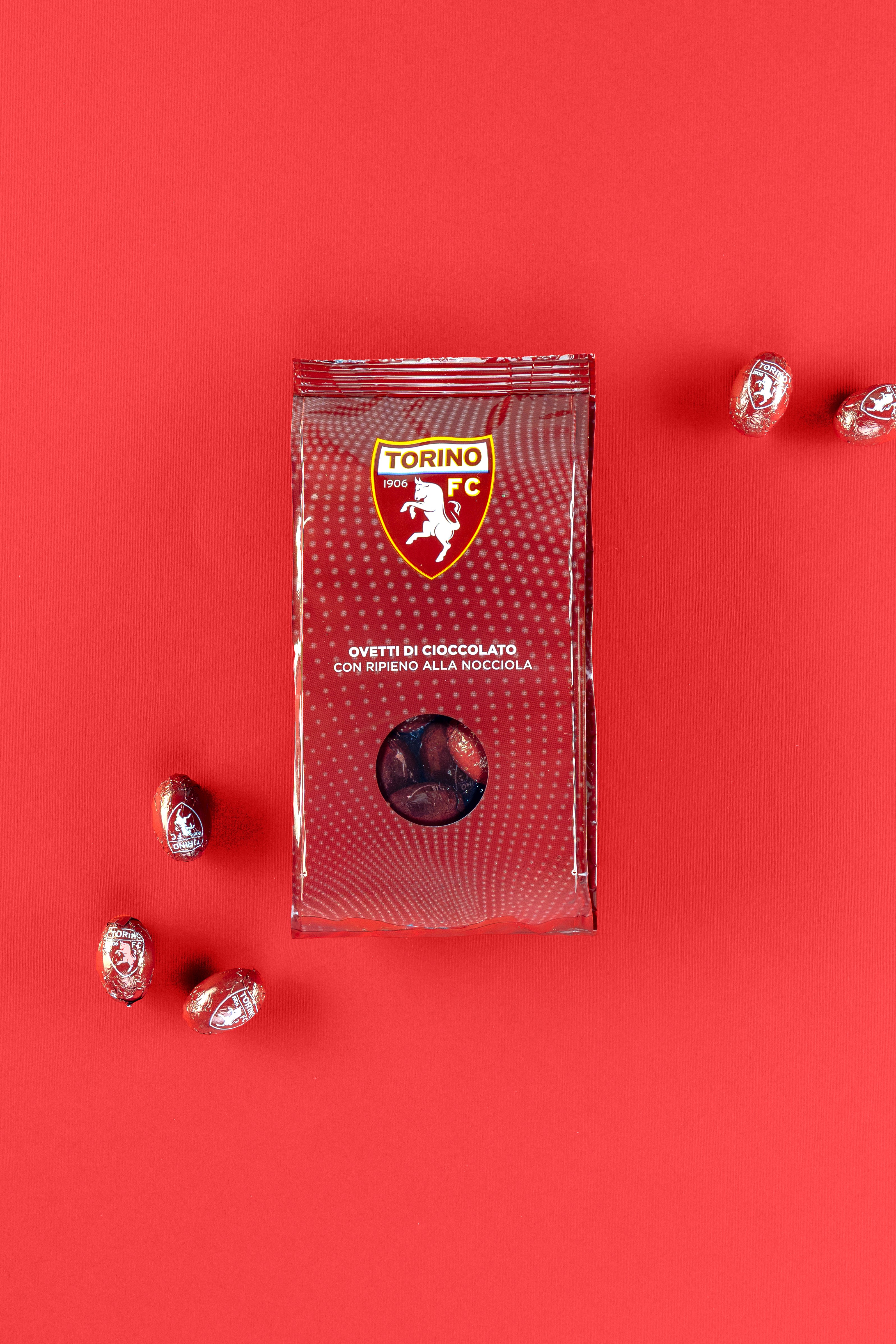 Ovetti Torino FC Ufficiali ICAM | Cioccolato al Latte e Crema Nocciola 130g
