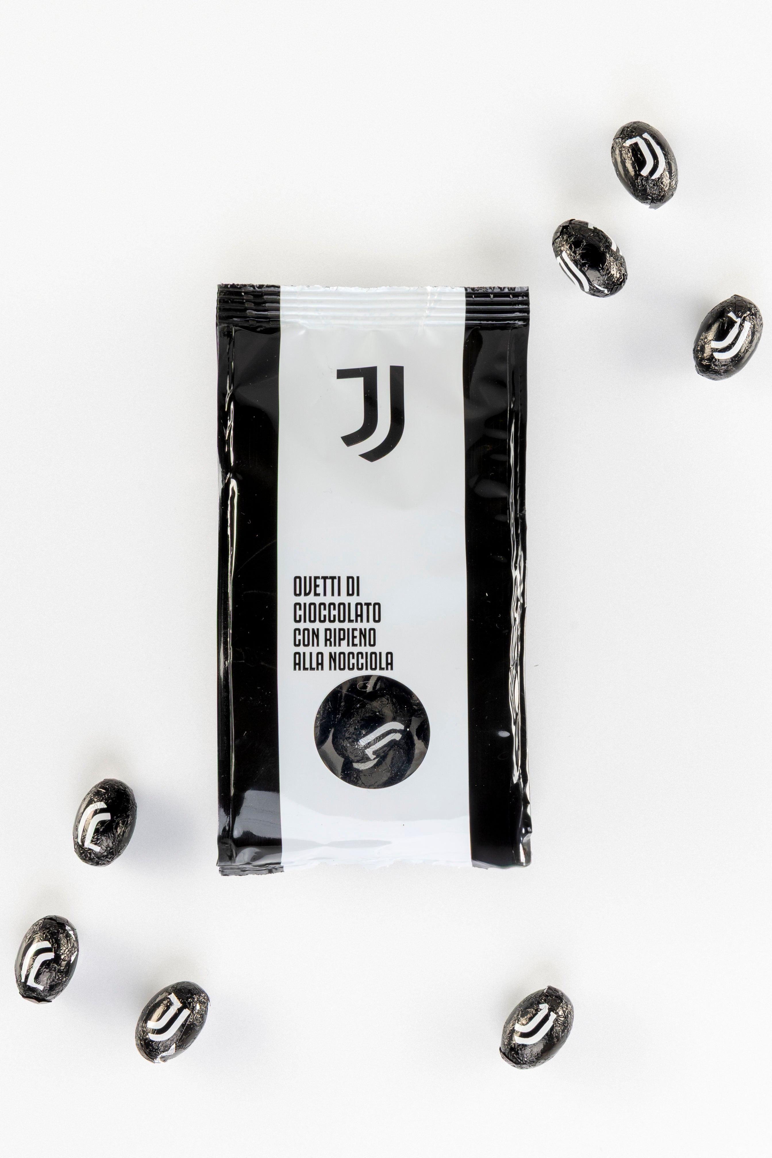 Ovetti Juventus FC Ufficiali ICAM | Cioccolato al Latte e Crema Nocciola 130g