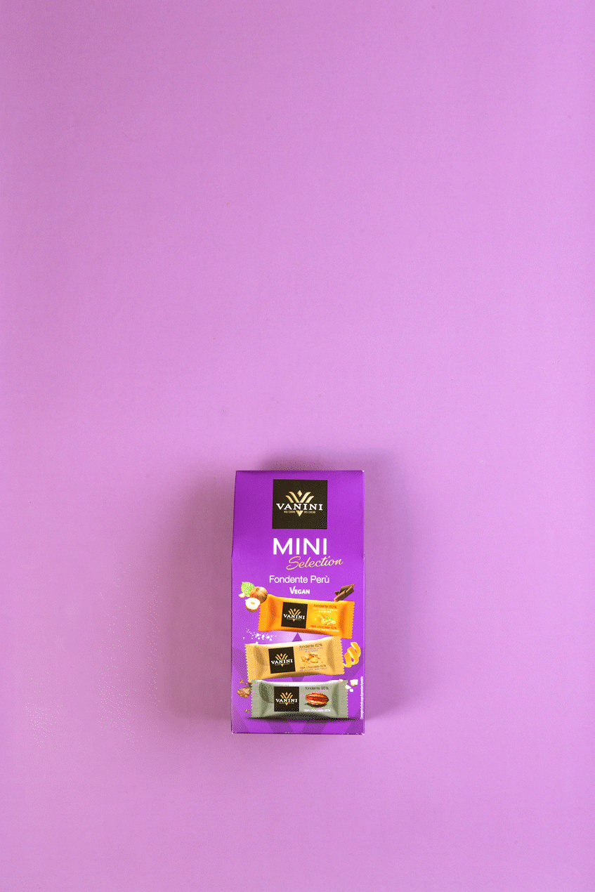 Box Vanini Monorigine Perù Mini Selection g.15 x 10 Mini Tavolette di cioccolato fondente Icam Cioccolato 2