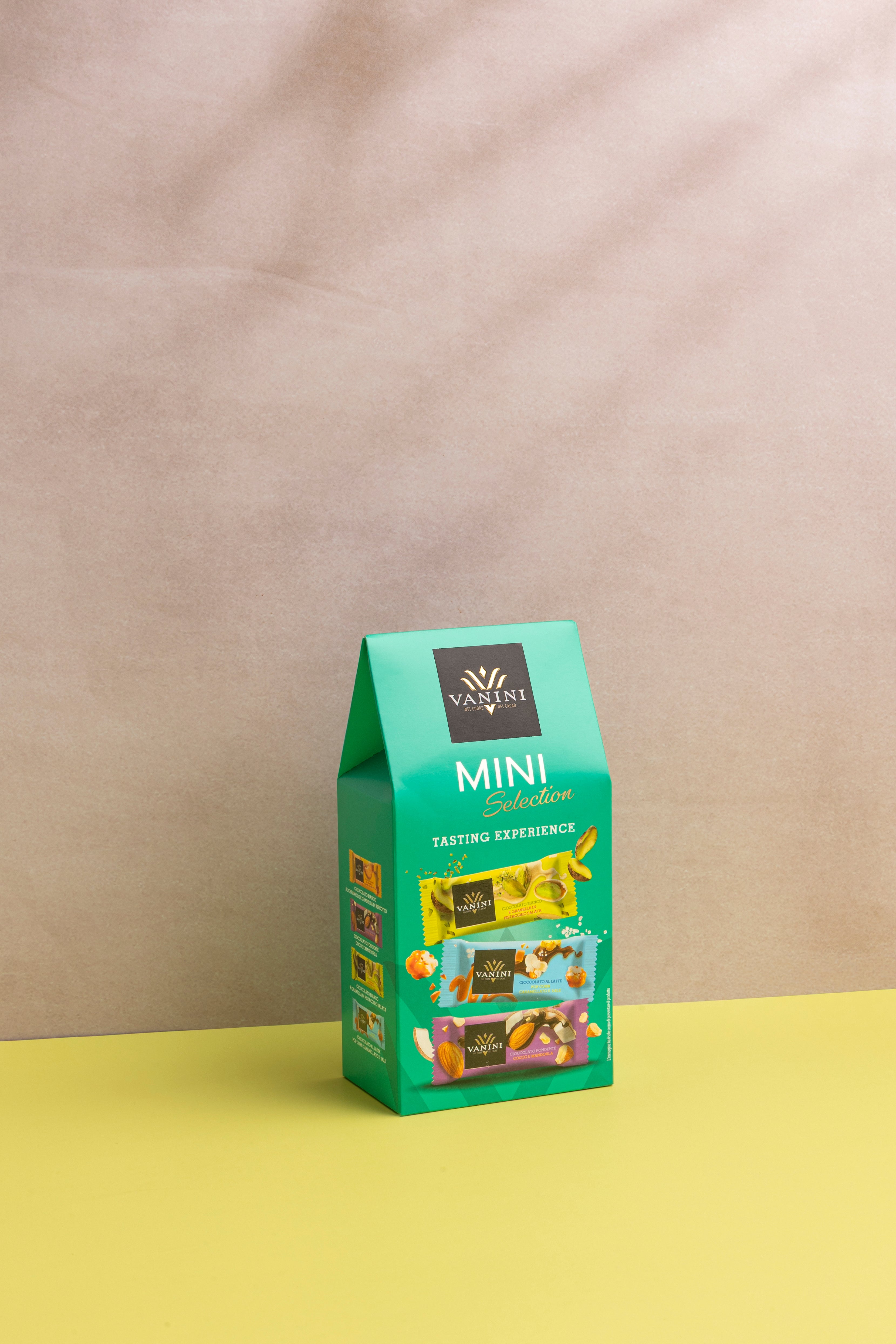 Box Vanini Tasting Experience Mini Selection g.15 x 10 Mini Tavolette di cioccolato assortite Icam Cioccolato 1