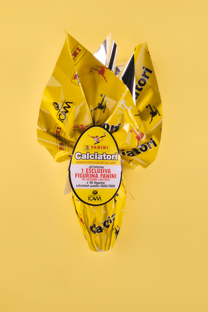 Uovo di Pasqua Calciatori Panini Ufficiale ICAM | Cioccolato al Latte 180g