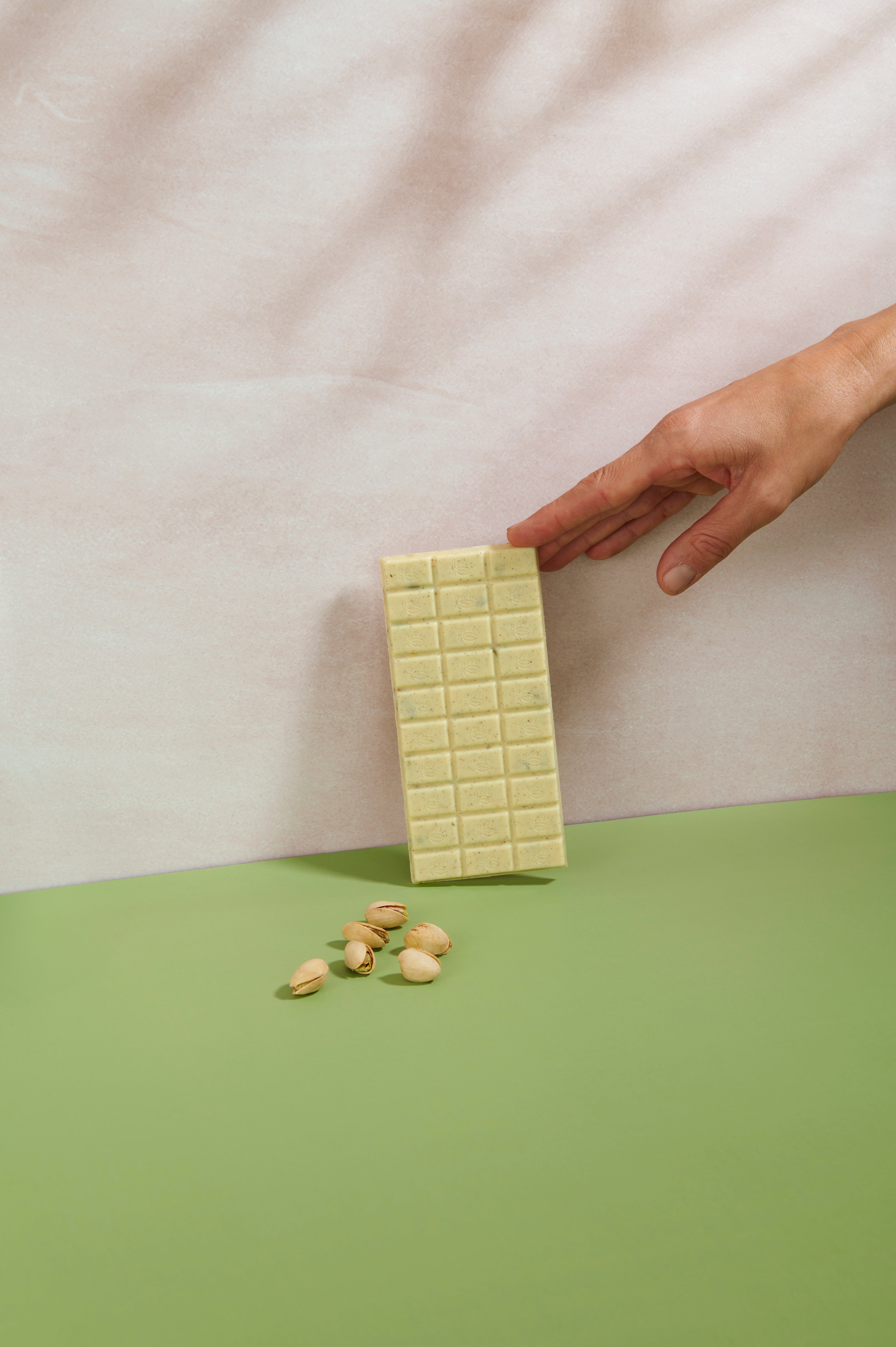 Tavoletta Vanini Tasting Experience cioccolato bianco e granella di pistacchio salata