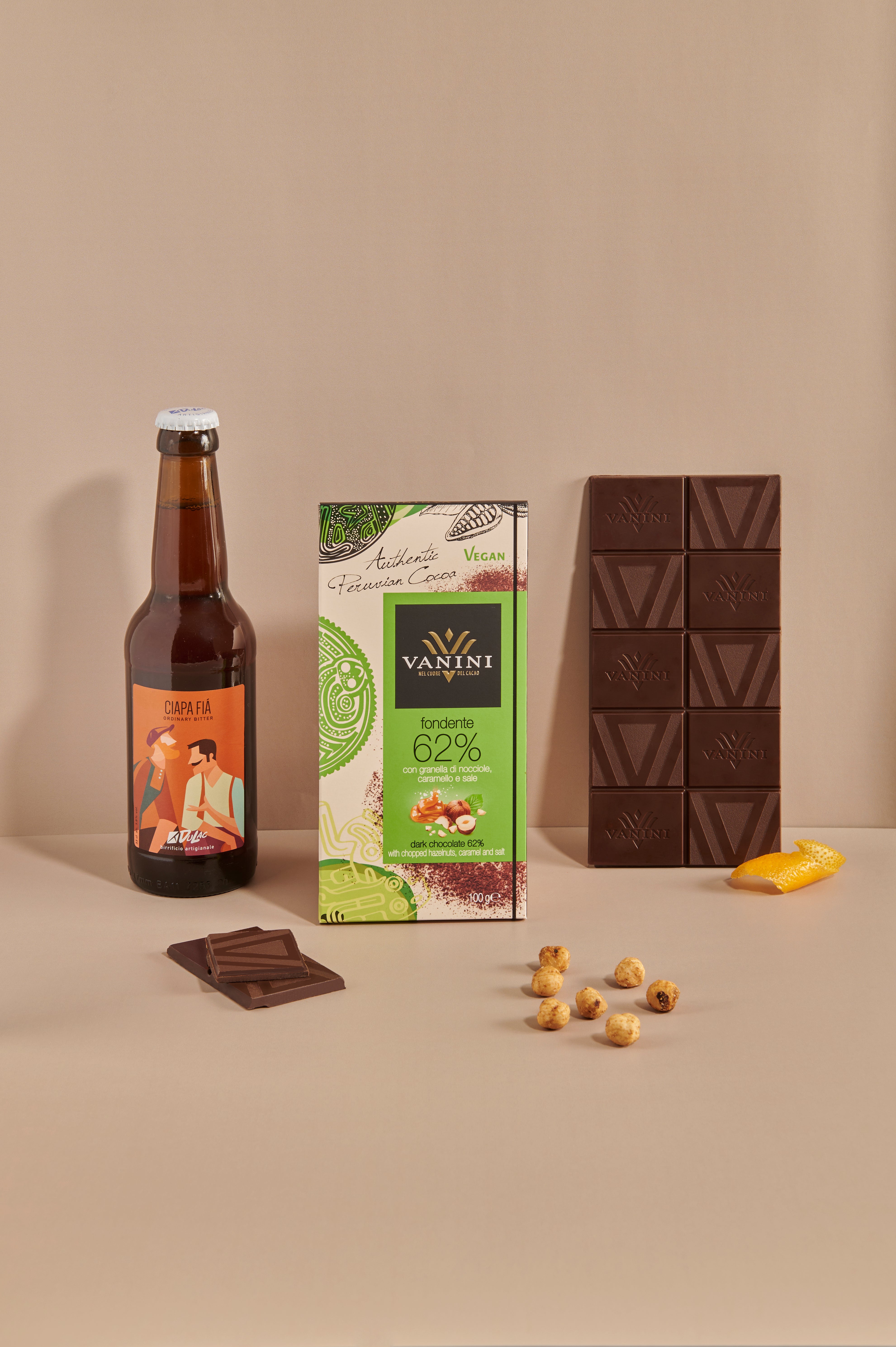 La Scura Beer with Vanini Single Origin Peru Bars