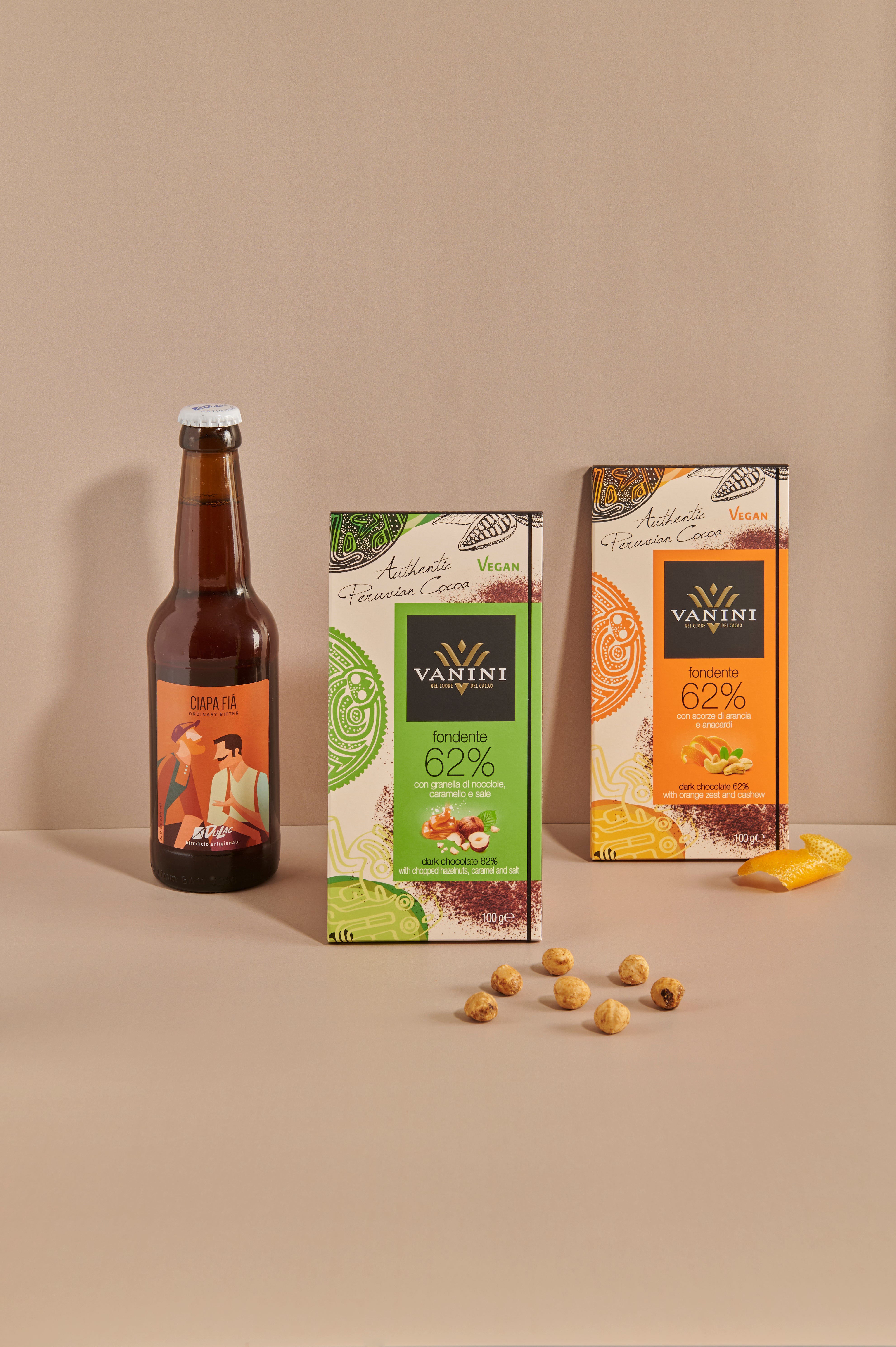 La Scura Beer with Vanini Single Origin Peru Bars